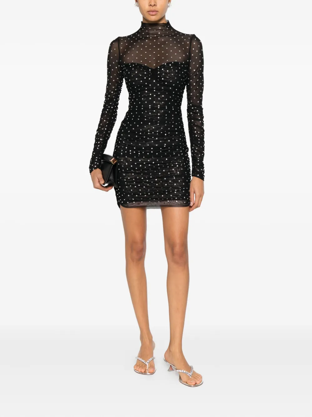 Retrofete Cossette embellished mini dress - Zwart