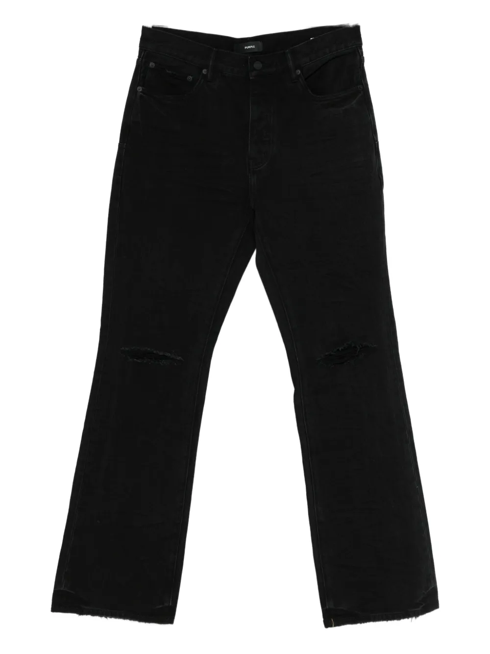 Purple Brand rip bootcut jeans - Nero