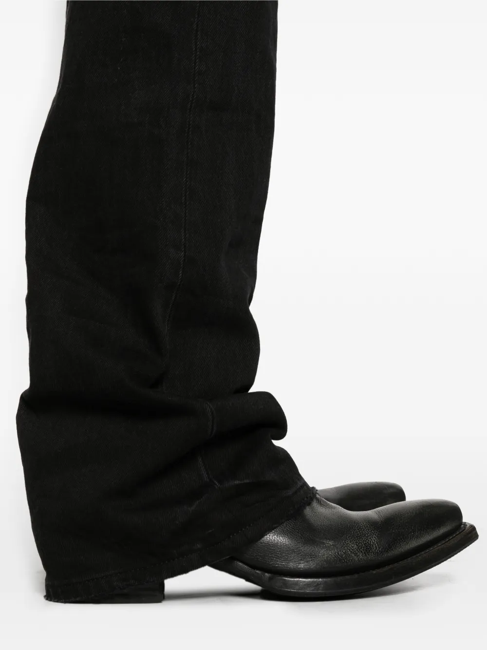 rip bootcut jeans