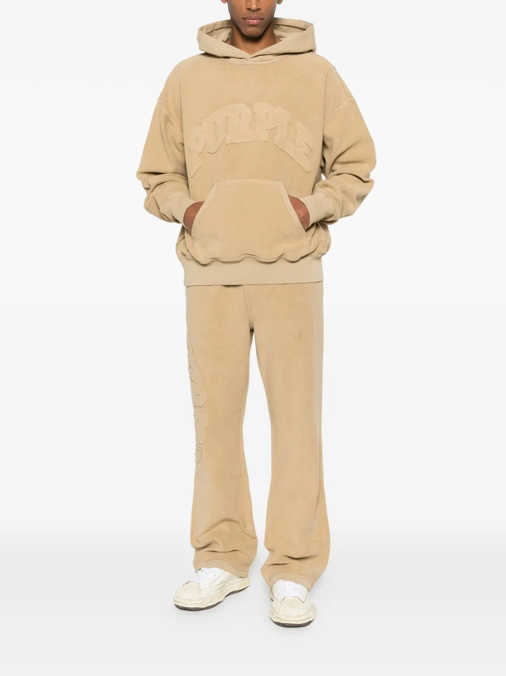 Purple Brand elasticated-waistband track pants - Beige