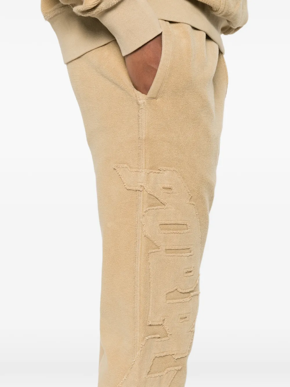 Purple Brand Trainingsbroek met elastische taille Beige