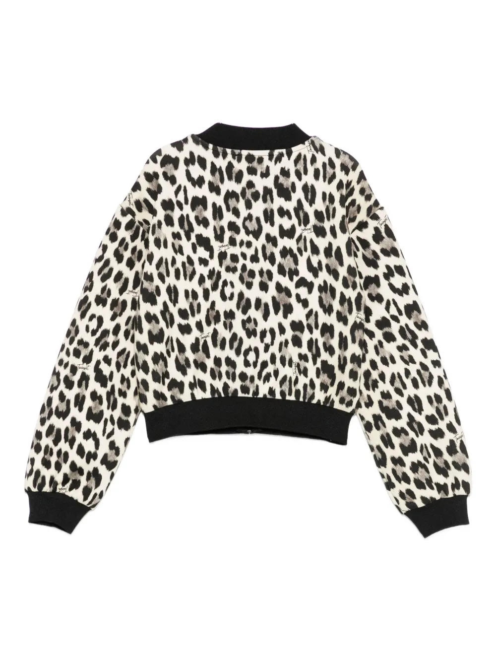 Twinset Leopard-print Bomber Jacket In Animal Print