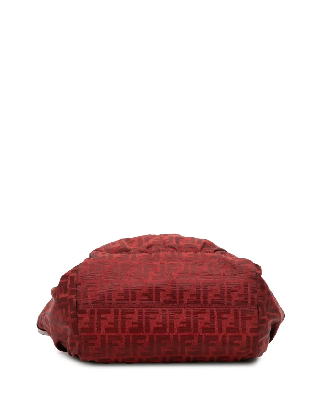 Pre-owned Fendi 2010-2025 Large Zucca Canvas Chef Tote Bag In Red