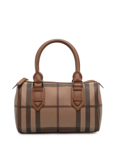 Burberry Pre-Owned 2000-2017 Smoke Check Coated Canvas Chester boston bag