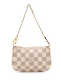 Louis Vuitton Pre-Owned 2014 Damier Azur Mini Pochette Accessoires handbag - White