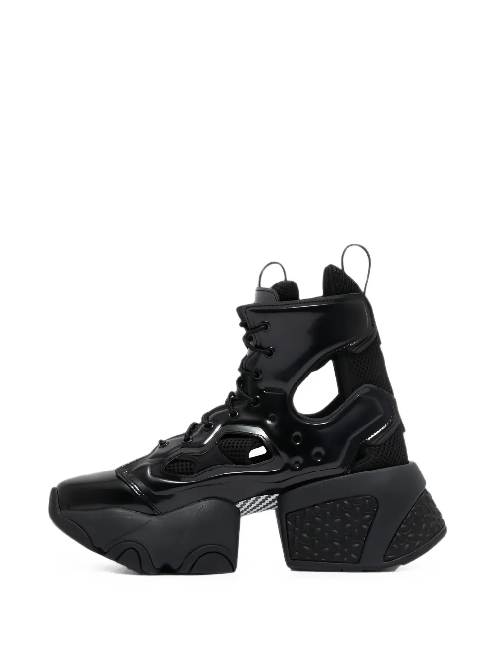 Comme Des Garçons x Noir Kei Ninomiya Fury cut-out chunky sneakers Zwart