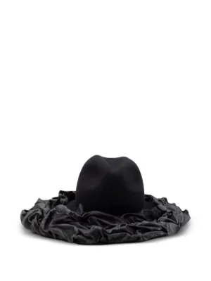 Comme Des Garçons x Hizume ラッフル ワイドブリム ハット | ブラック