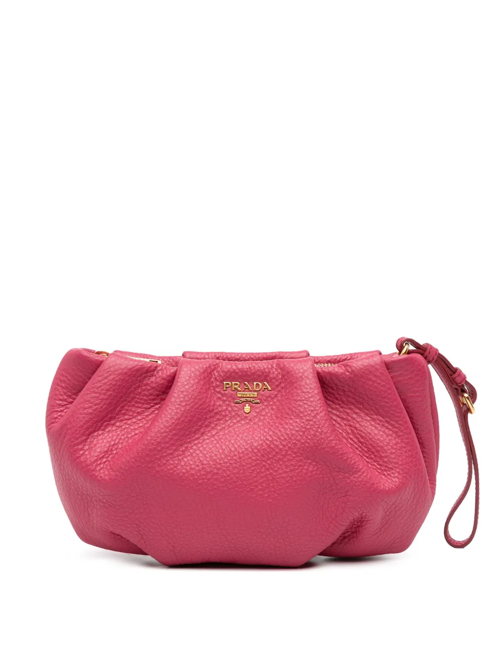 Prada Pre-Owned 2013-2025 Vitello Daino Wristlet clutch bag | Pink | Image 1