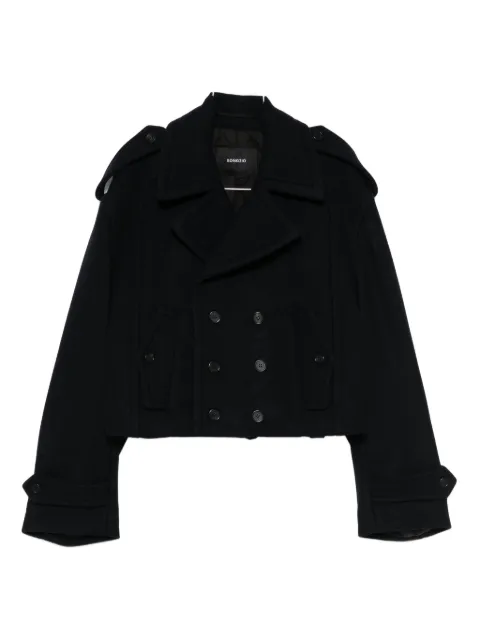 SONGZIO cropped double-breasted peacoat