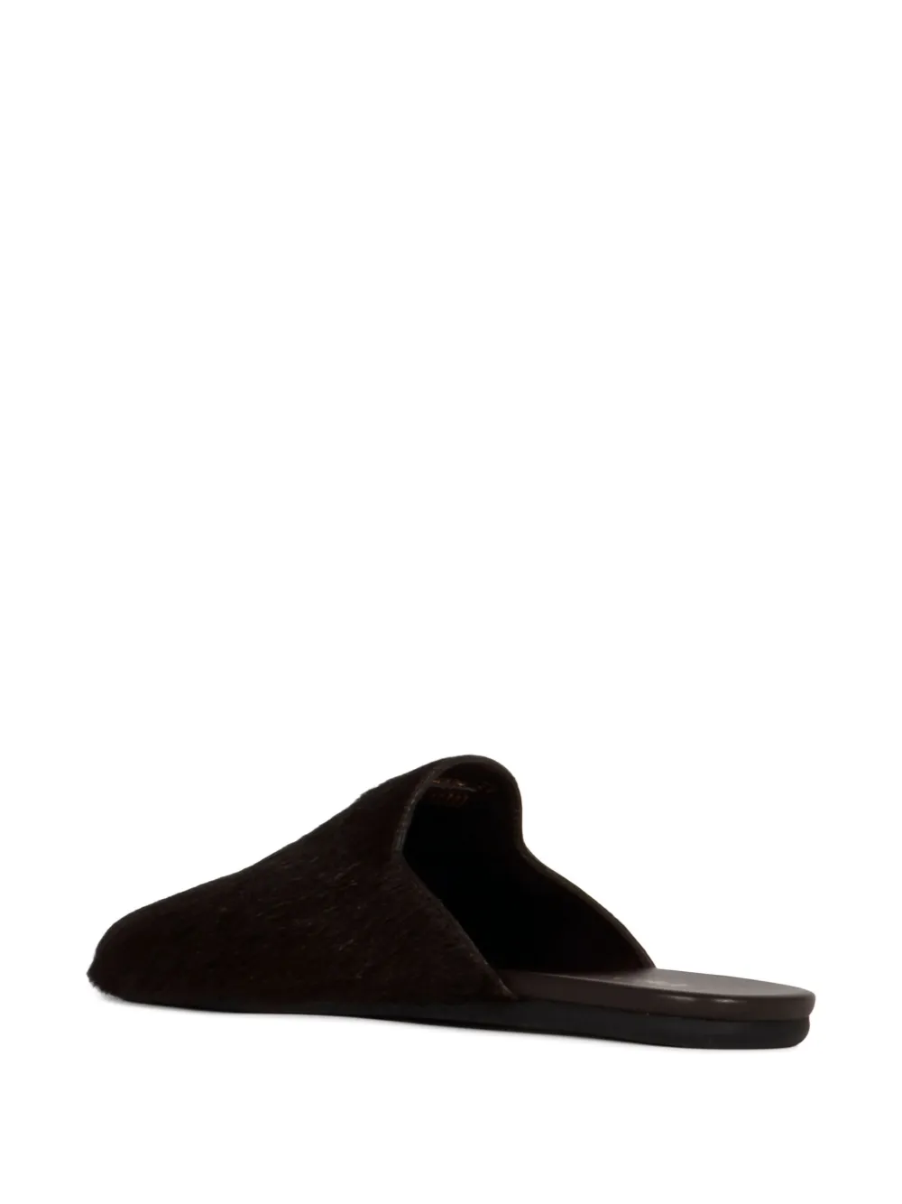 Prada Leren slippers Bruin