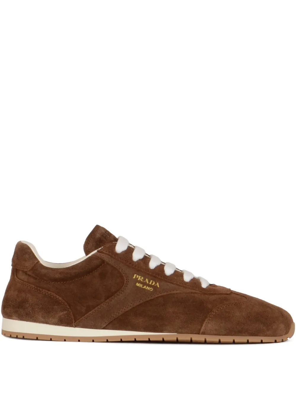 Prada Suède sneakers Bruin