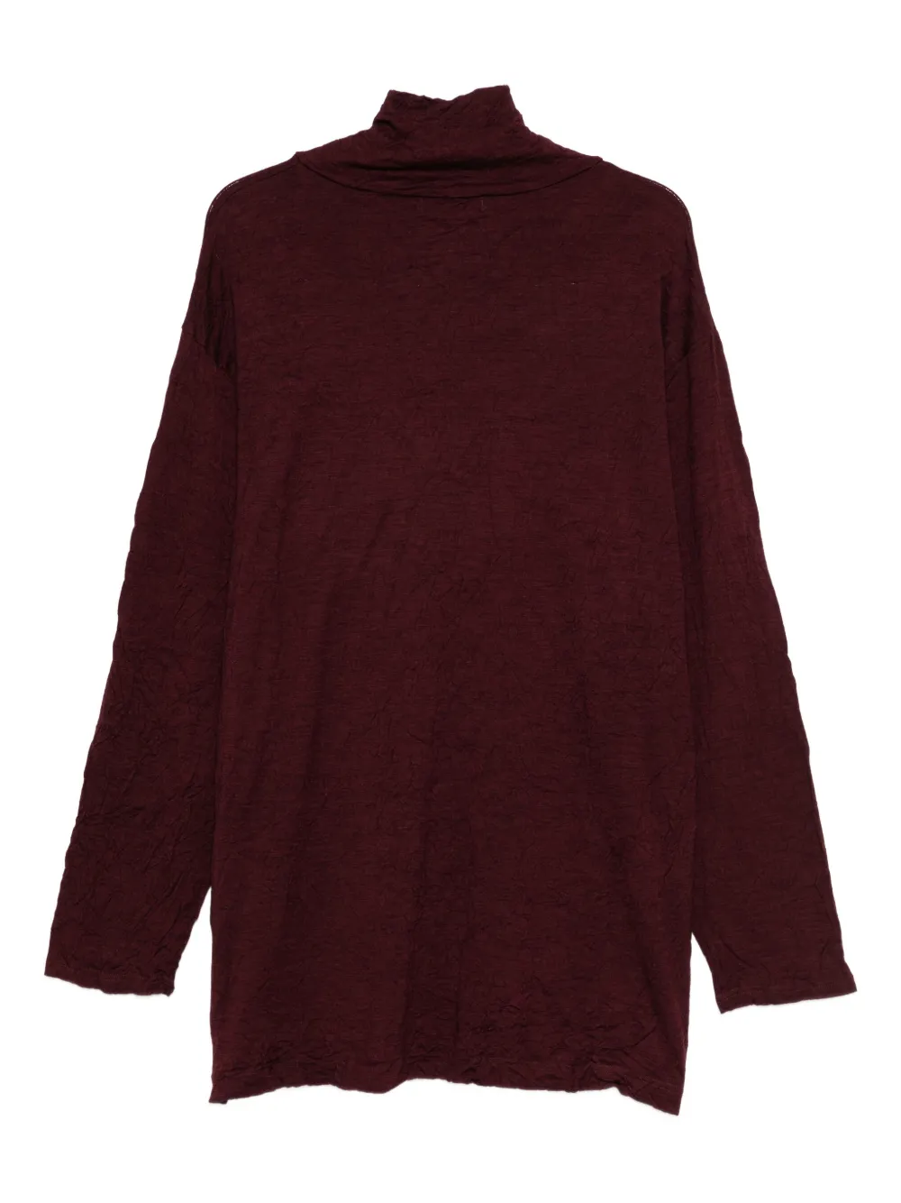 Yohji Yamamoto high-neck textured sweater - Rood