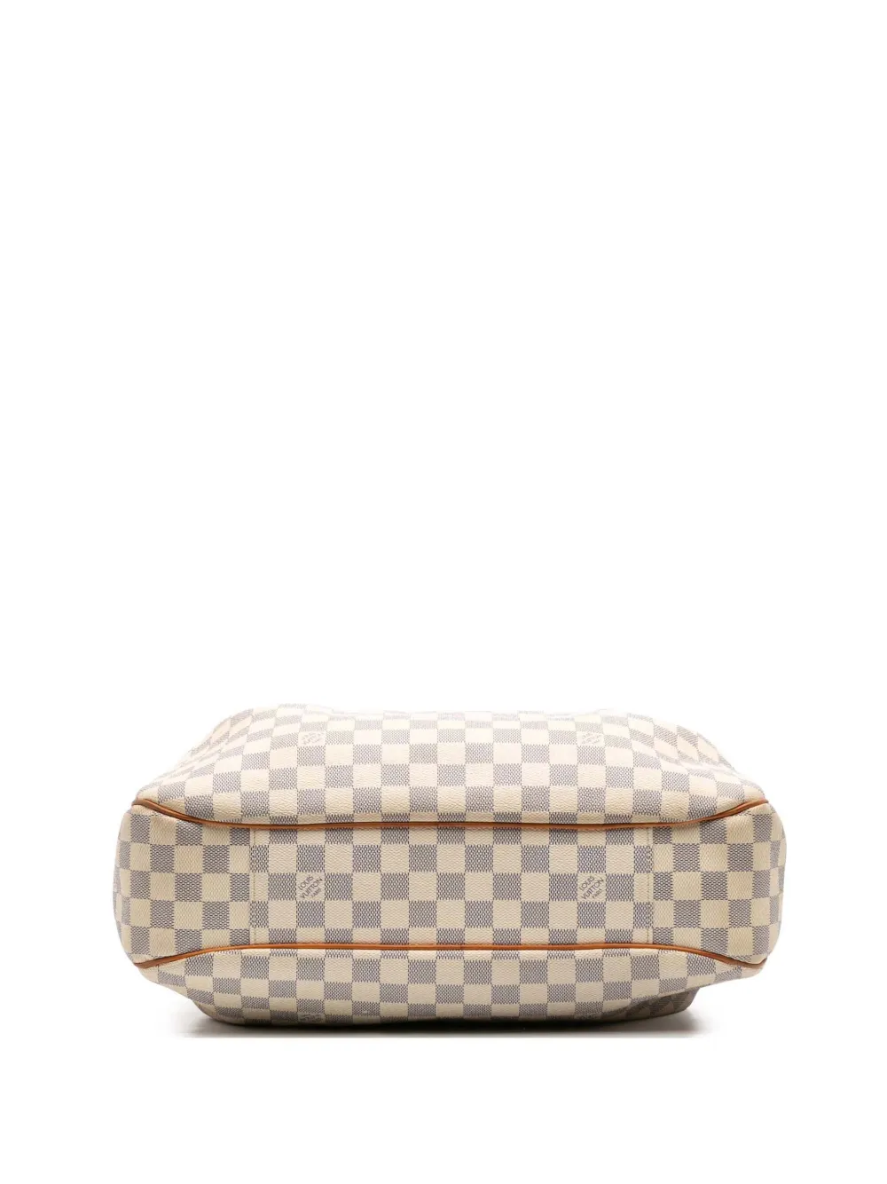 Pre-owned Louis Vuitton 2011 Damier Azur Evora Mm Satchel In White