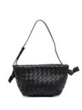 Bottega Veneta Pre-Owned 2012-2025 Lambskin Intrecciato Tie shoulder bag - Black
