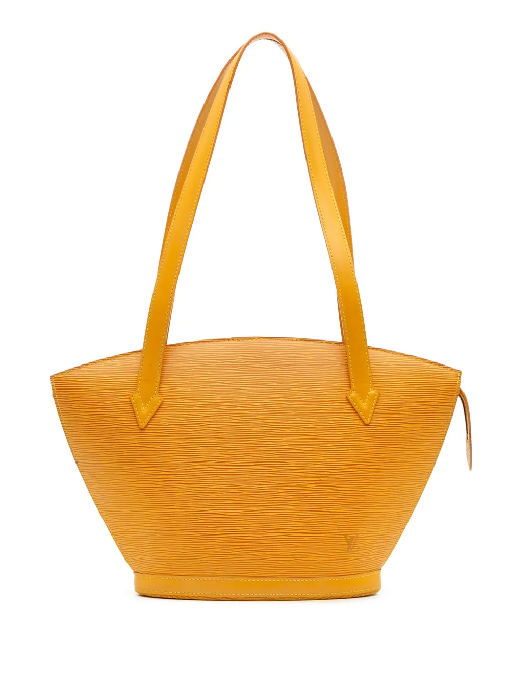 Pre-owned Louis Vuitton 1997 Epi Saint Jacques Pm Long Strap Shoulder Bag In Yellow
