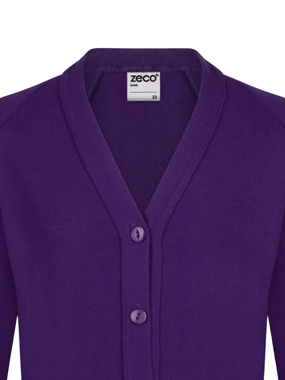Zeco Schoolwear kids Vest met V-hals Paars