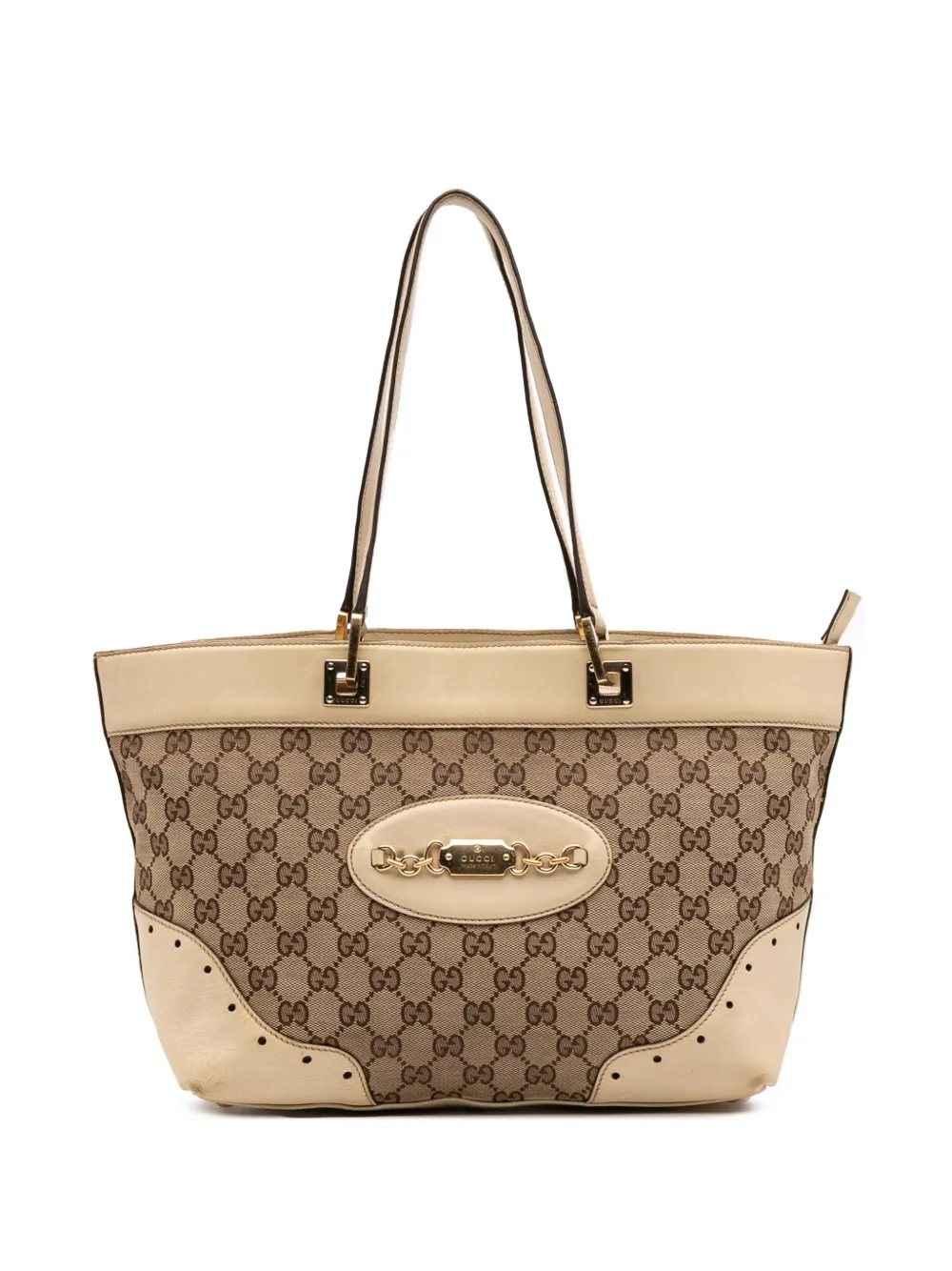 Gucci Pre-Owned 2016-2025 GG Canvas Punch tote bag | Brown | Image 1