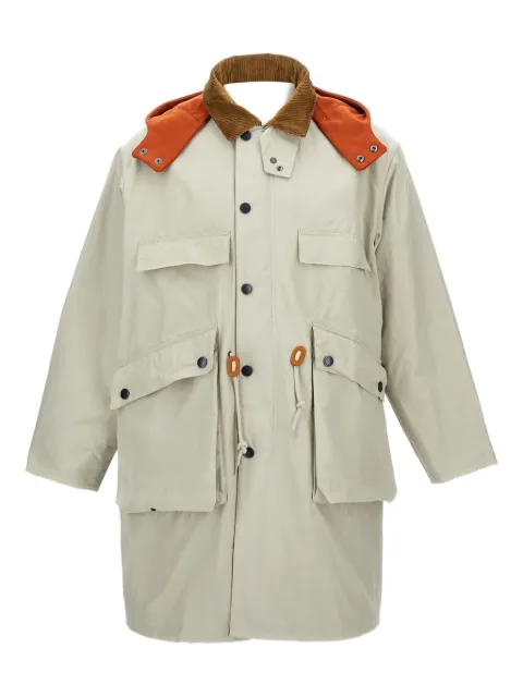 Barbour x Kaptain Sunshine multiple-pocket corduroy-collar parka