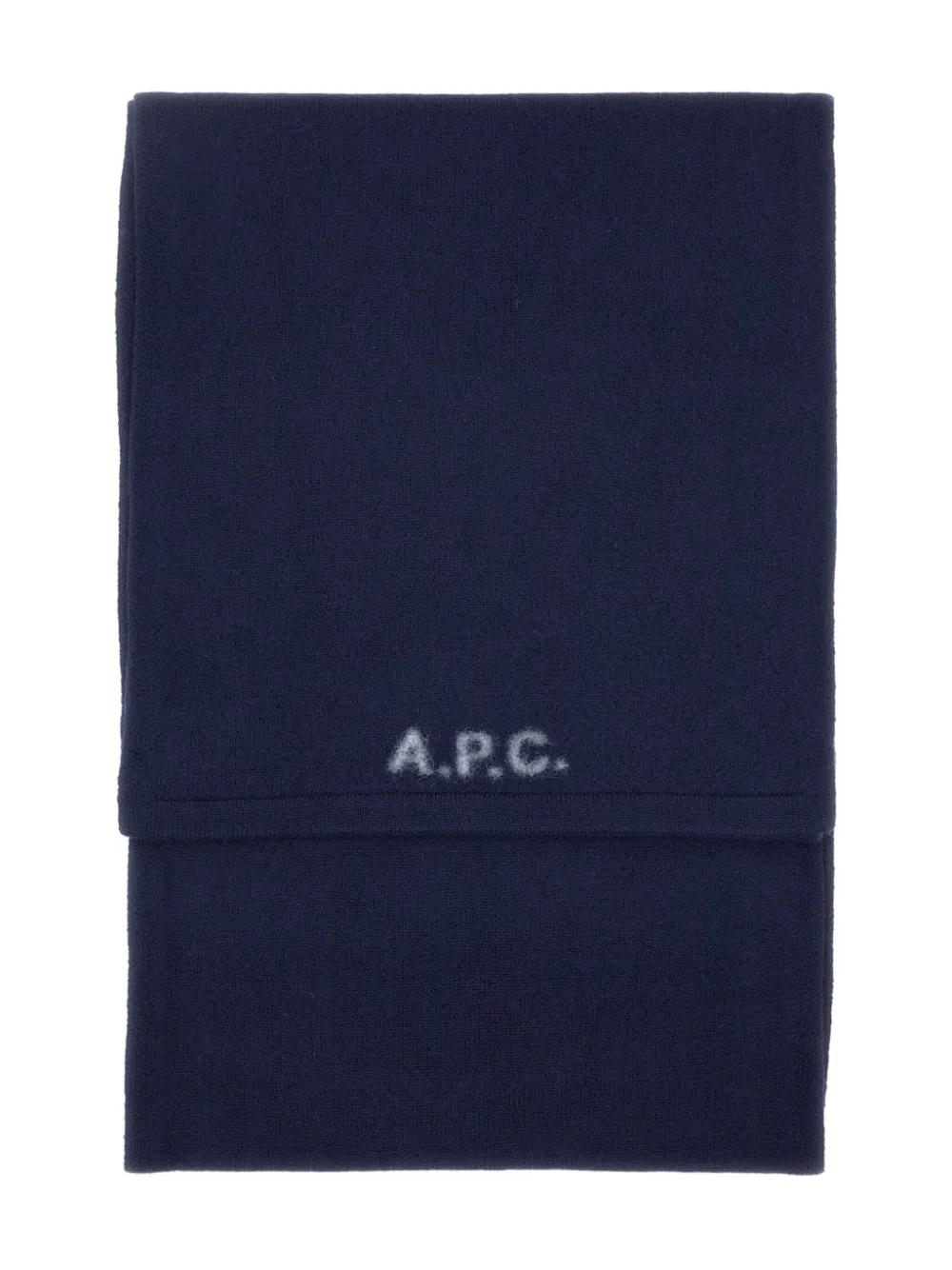 A.P.C. logo-embellishment scarf | Blue | Image 1