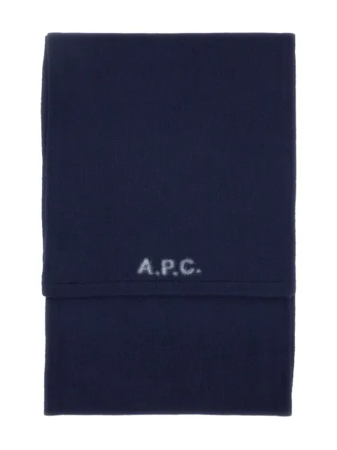A.P.C. logo-embellishment scarf