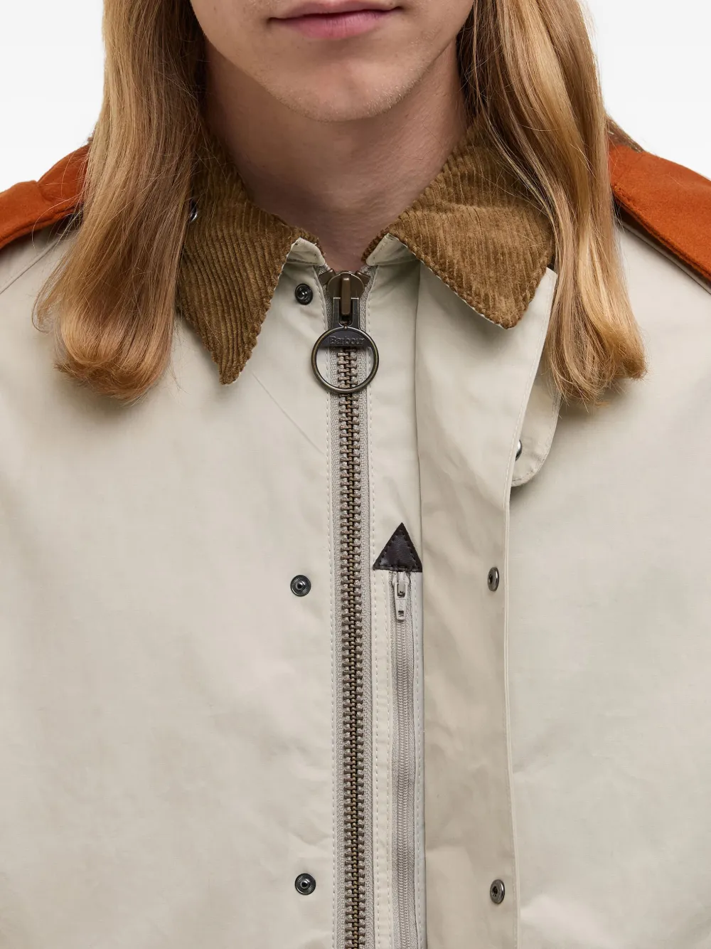Barbour Long Sleeve Casual Jacket In Neutral