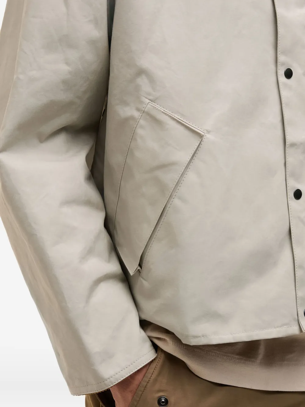 Barbour Long Sleeve Casual Jacket In Neutral