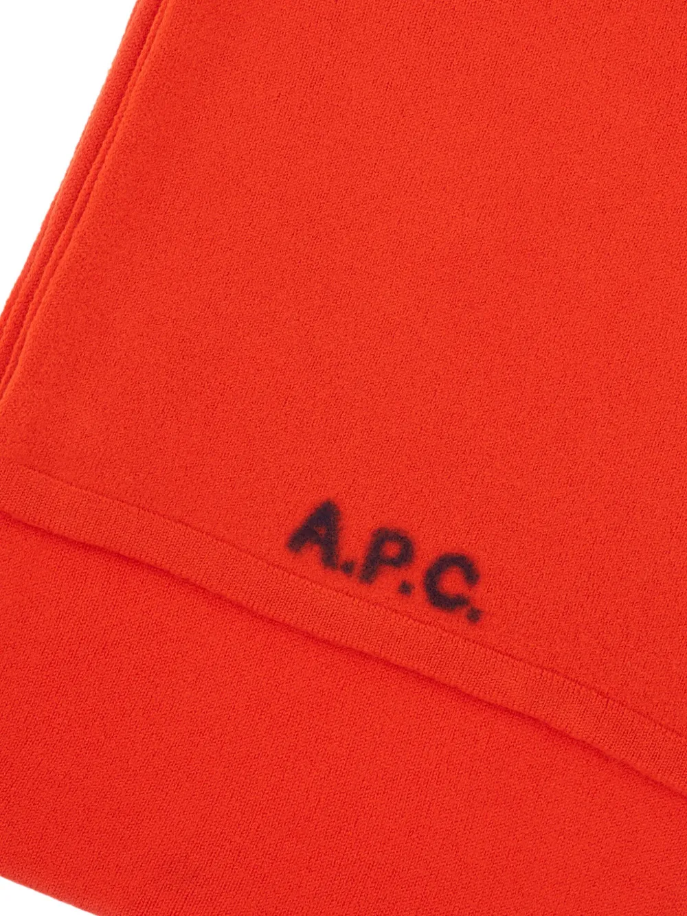 A.P.C. logo-embellishment scarf - Rood