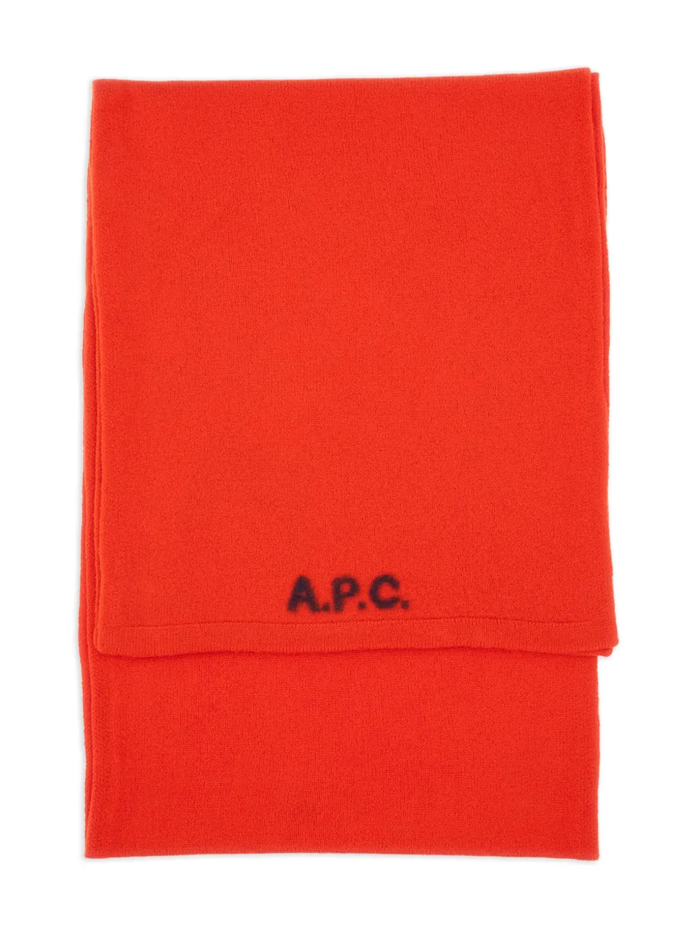 A.P.C. logo-embellishment scarf | Red | Image 1