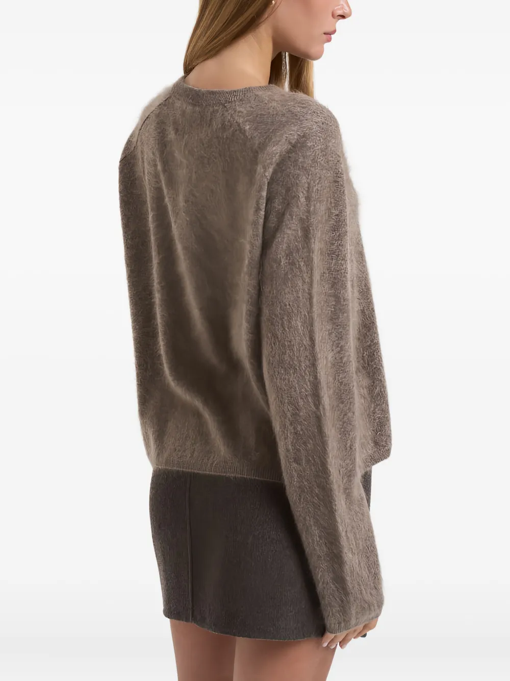 Lisa Yang Long-sleeve Cashmere Sweater In Brown