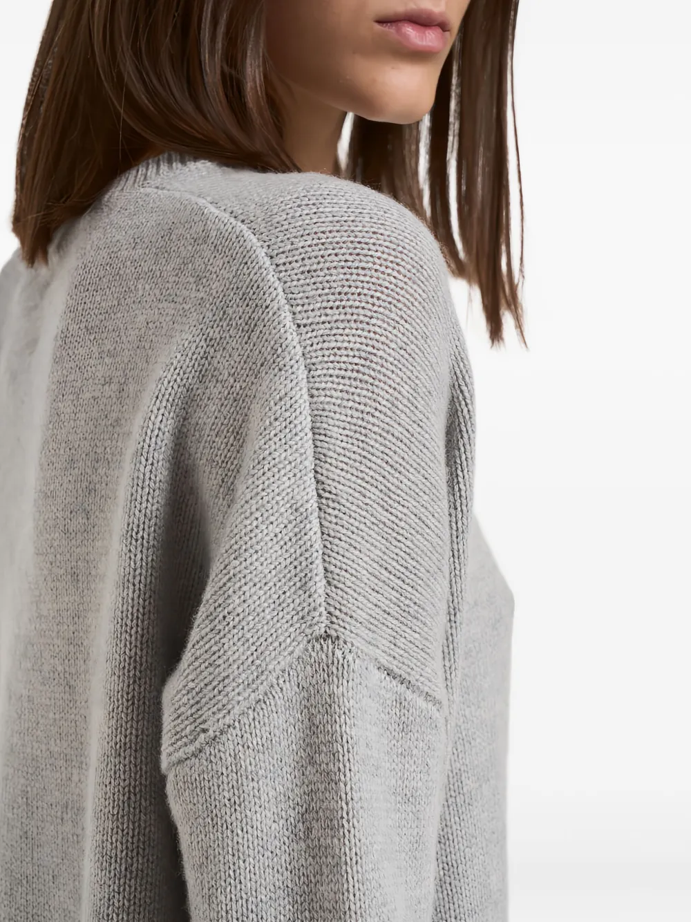 Lisa Yang Long-sleeve Sweater In Gray