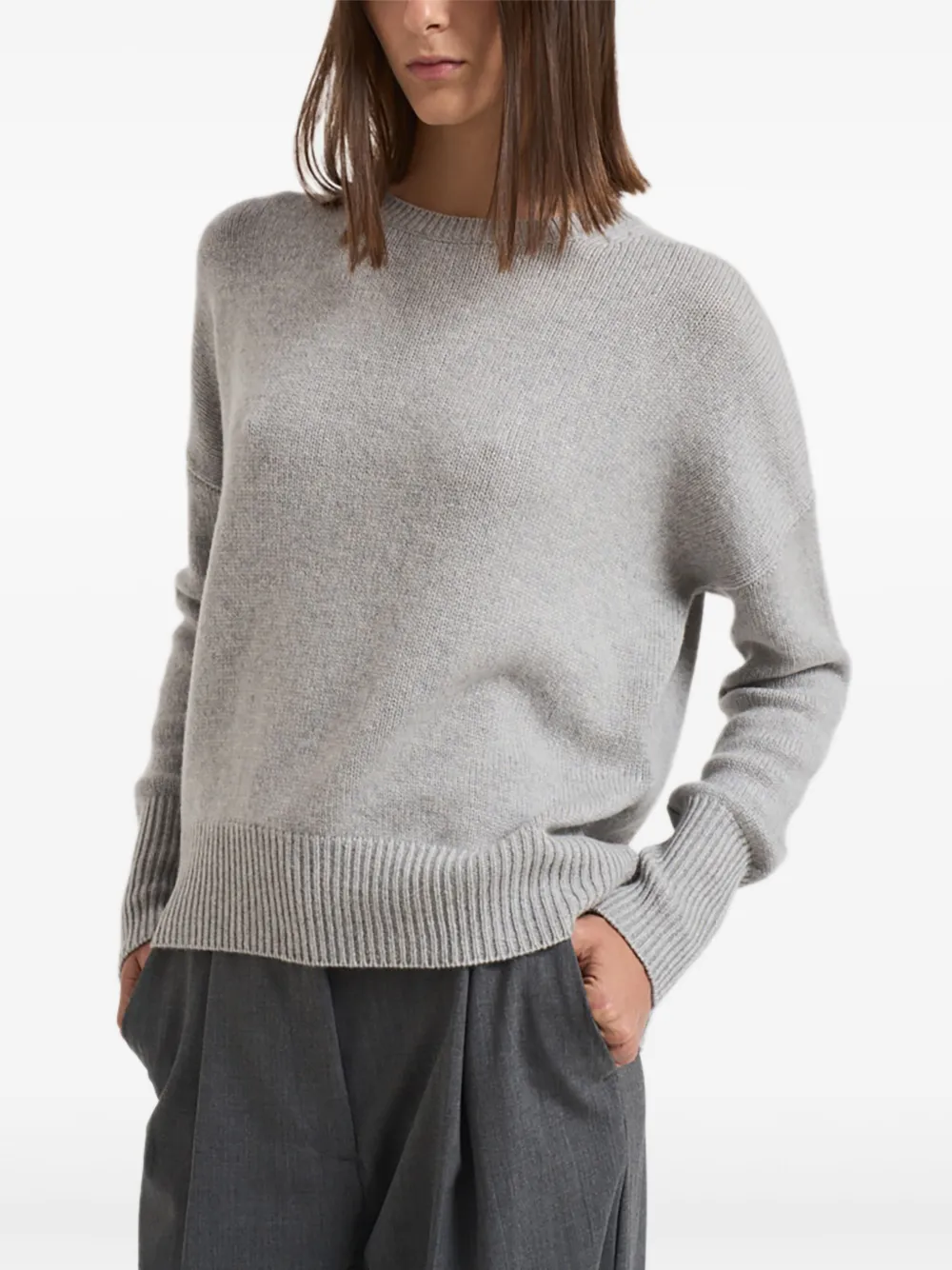 Lisa Yang Long-sleeve Sweater In Gray