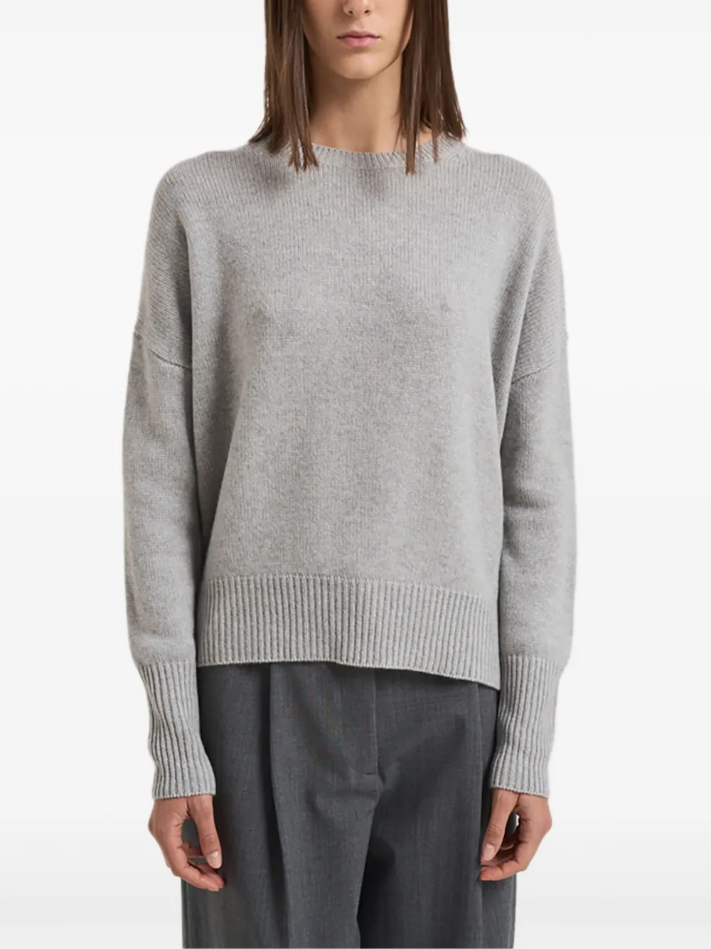 Lisa Yang Long-sleeve Sweater In Gray