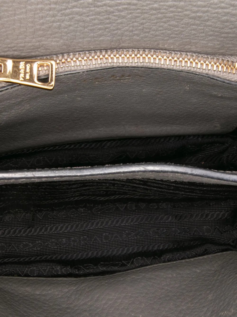 Pre-owned Prada 2000-2025 Vitello Daino Flap Crossbody Bag In Brown