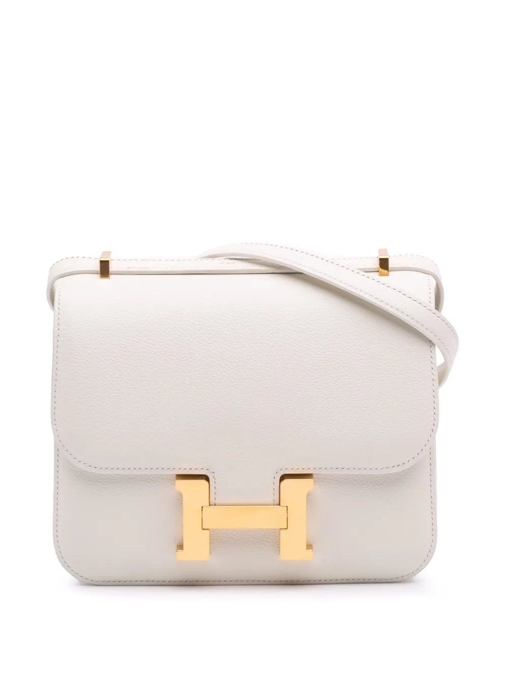 Hermès Pre-Owned 2019 Mini Evercolor Constance 18 crossbody bag | White | Image 1