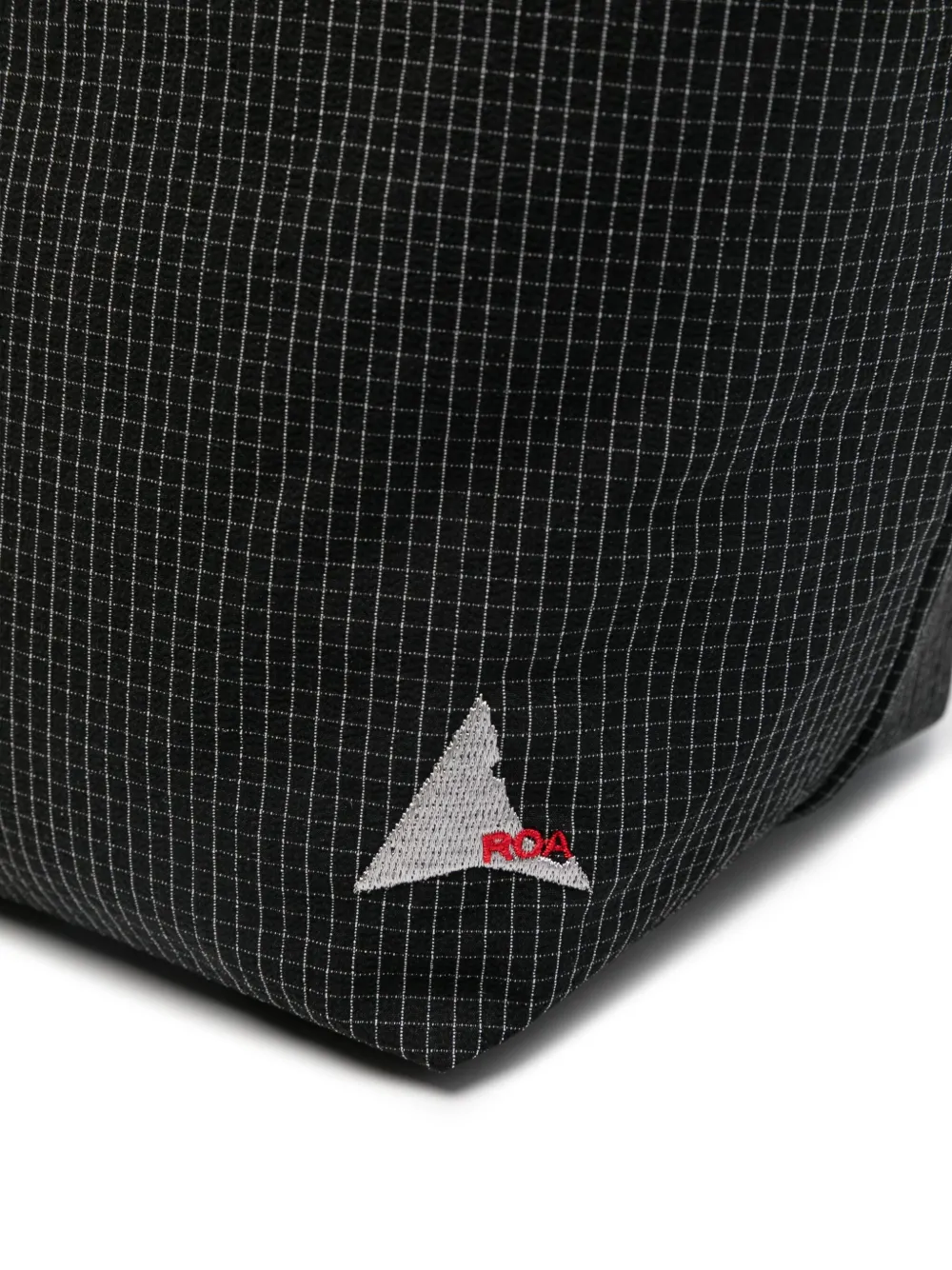 Roa Grid-pattern Top-handle Shoulder Bag In Black