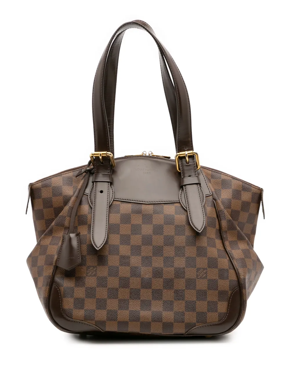 Louis Vuitton Pre-Owned 2010 ダミエ エベヌ ヴェローナ MM ショルダーバッグ - ブラウン Louis Vuitton Pre-Owned 2010 ダミエ エベヌ ヴェローナ MM ショルダーバッグ - ブラウン