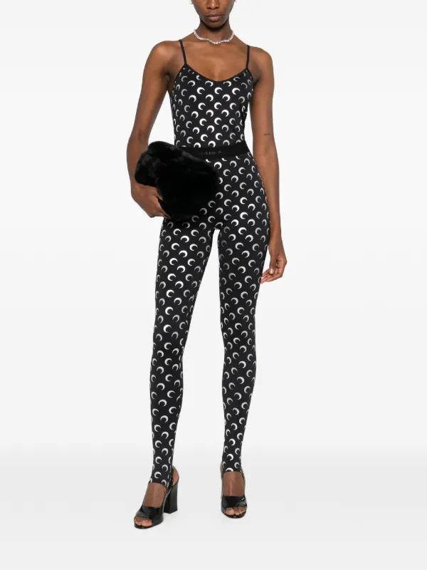 Marine Serre プリント トップ | ブラック | FARFETCH JP