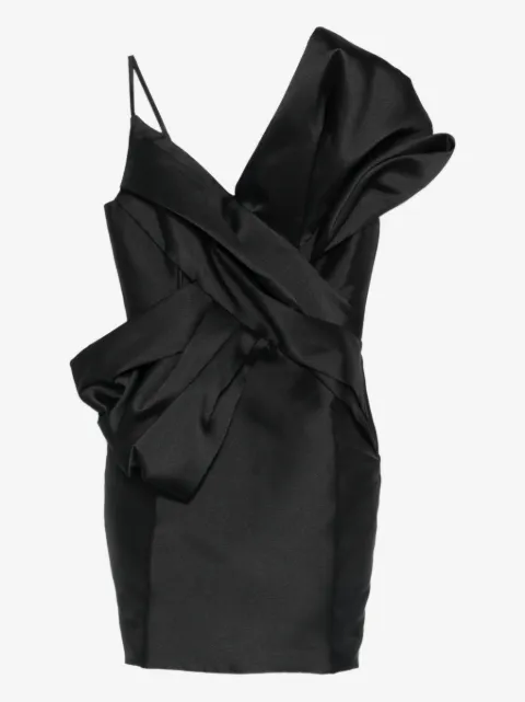 Marques'Almeida robe courte à nœud et col v