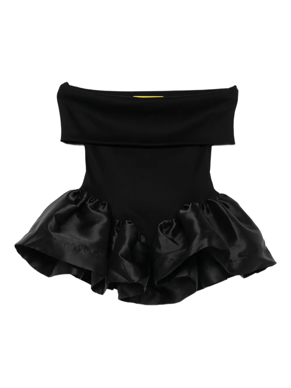 Marques'Almeida off-shoulder peplum top - Nero