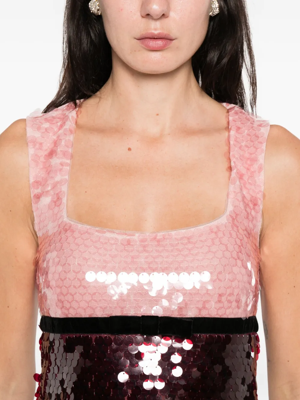 Retroféte Amethyst Sequin Mini Dress In Pink