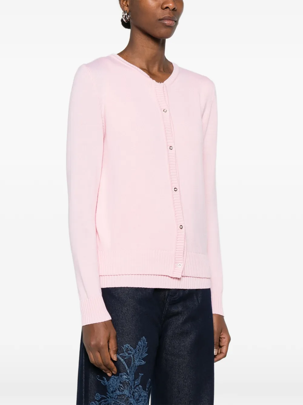 Marques'almeida Double-layer Cardigan - Pink 