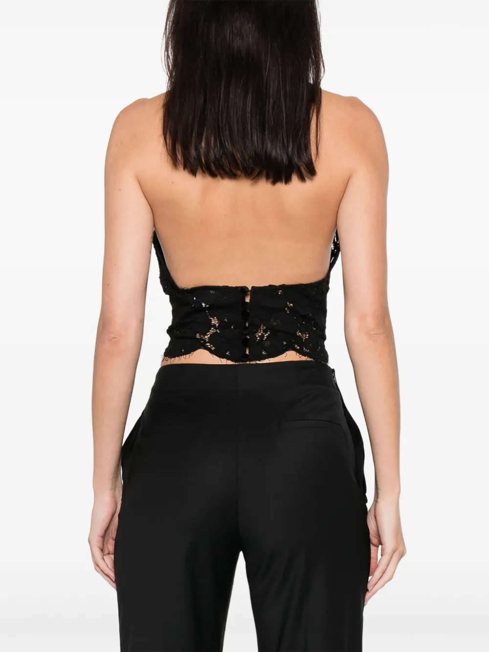 Retroféte Ravenna Lace Top In Black
