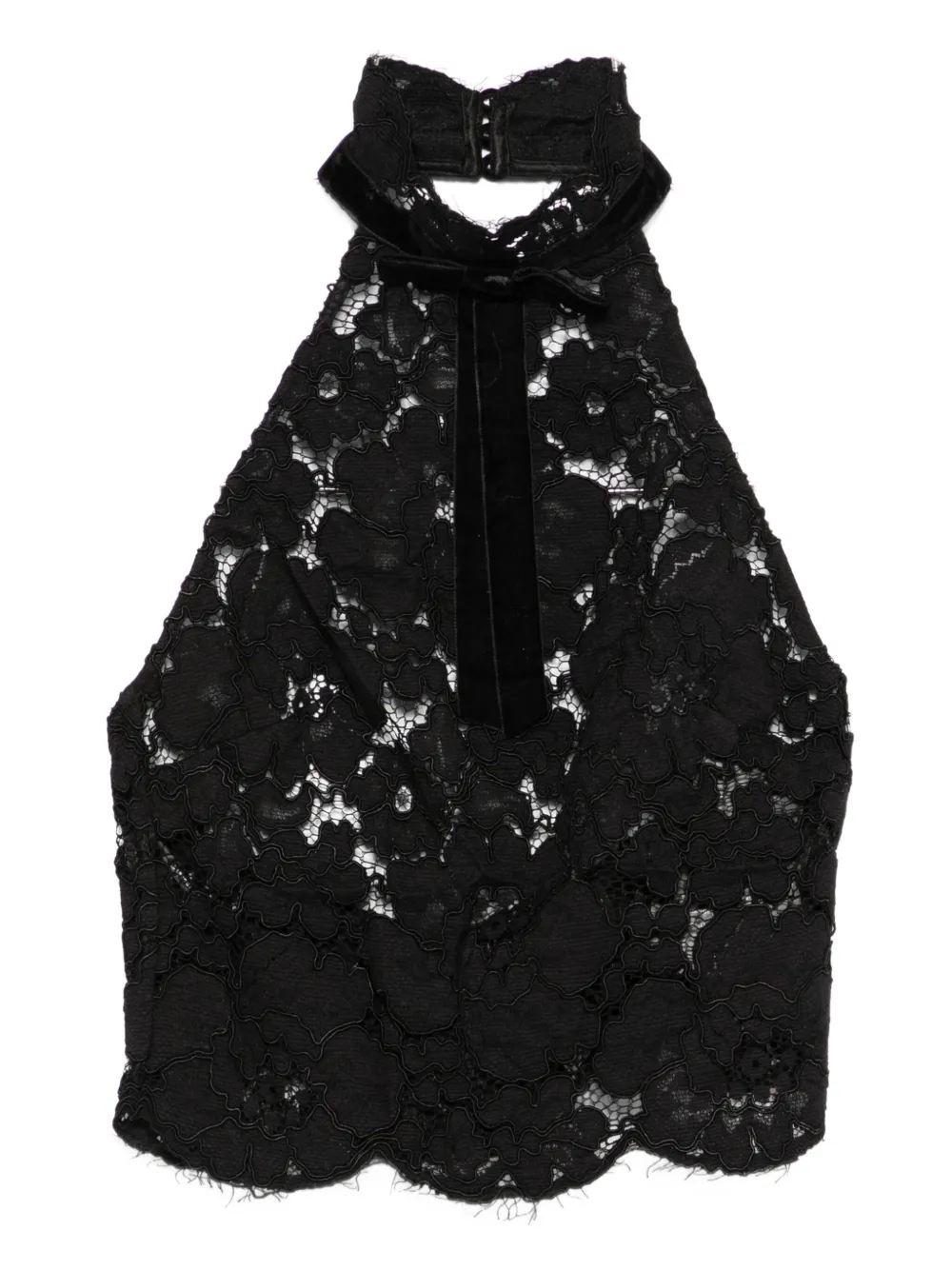 Retroféte Ravenna Lace Top In Black