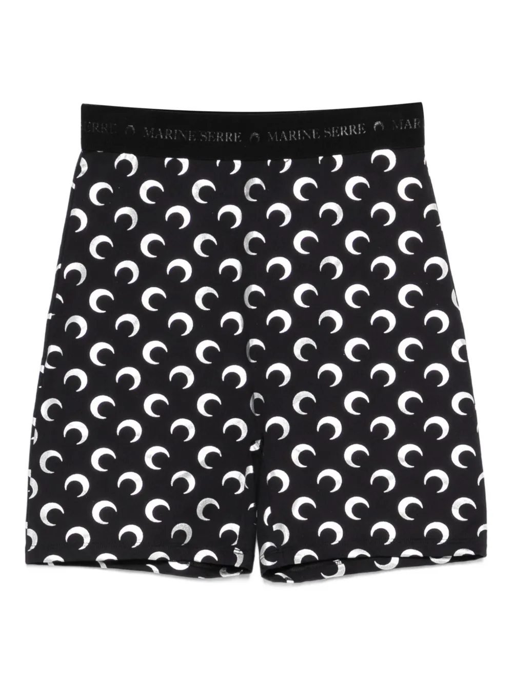 Marine Serre Shorts con stampa - Nero