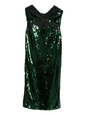 Alice + Olivia Nelle Sequin Dress | Green | FARFETCH