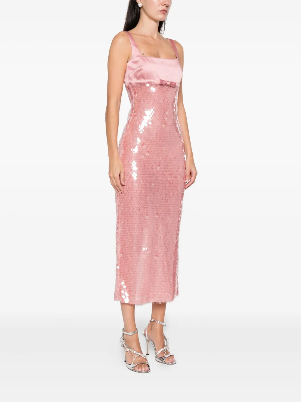 Retroféte Yvaine Sequin Midi Dress In Pink