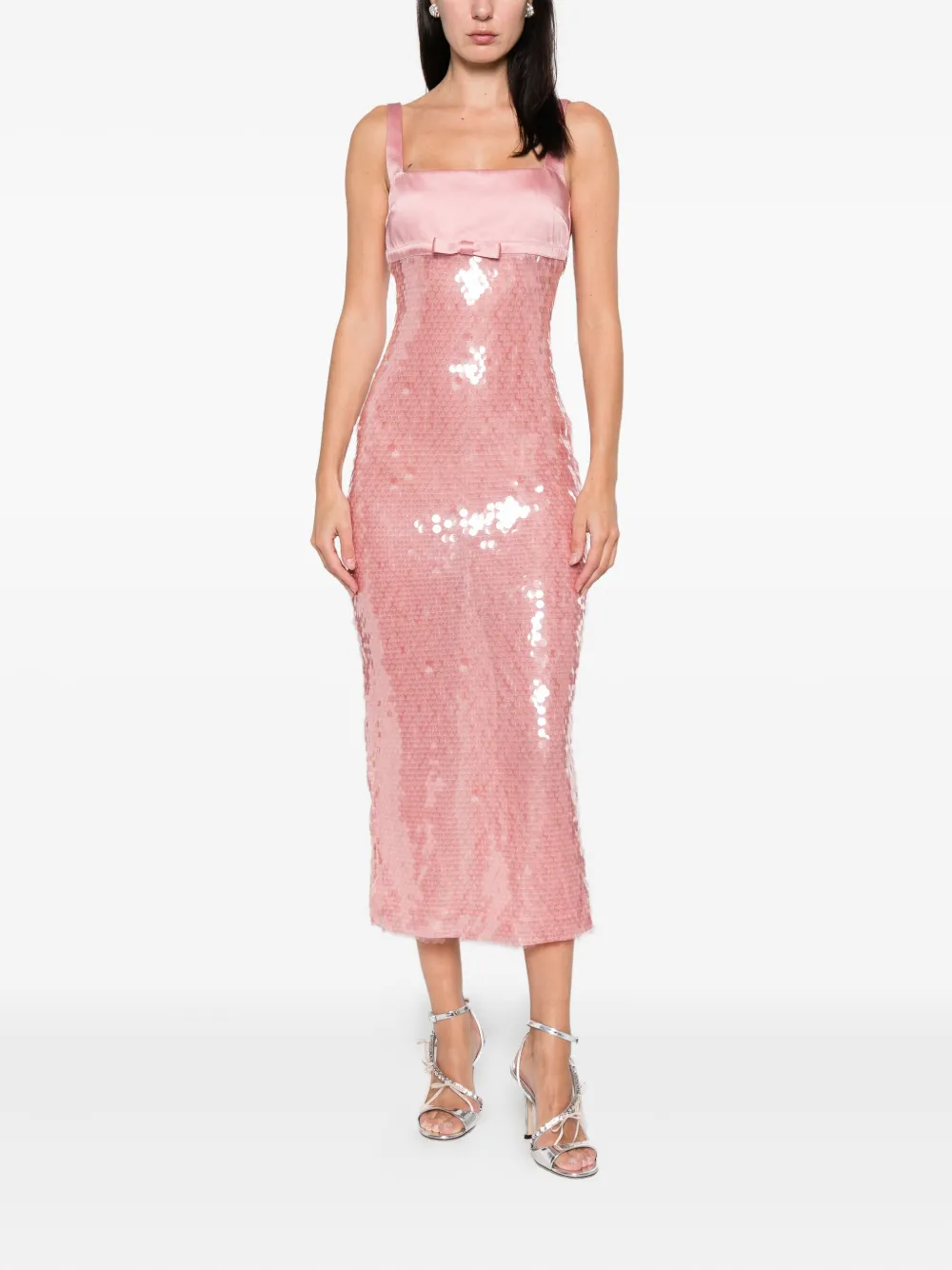 Retroféte Yvaine Sequin Midi Dress In Pink