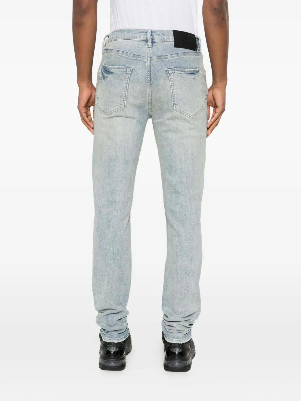 Purple Brand Jeans met scheuren Blauw