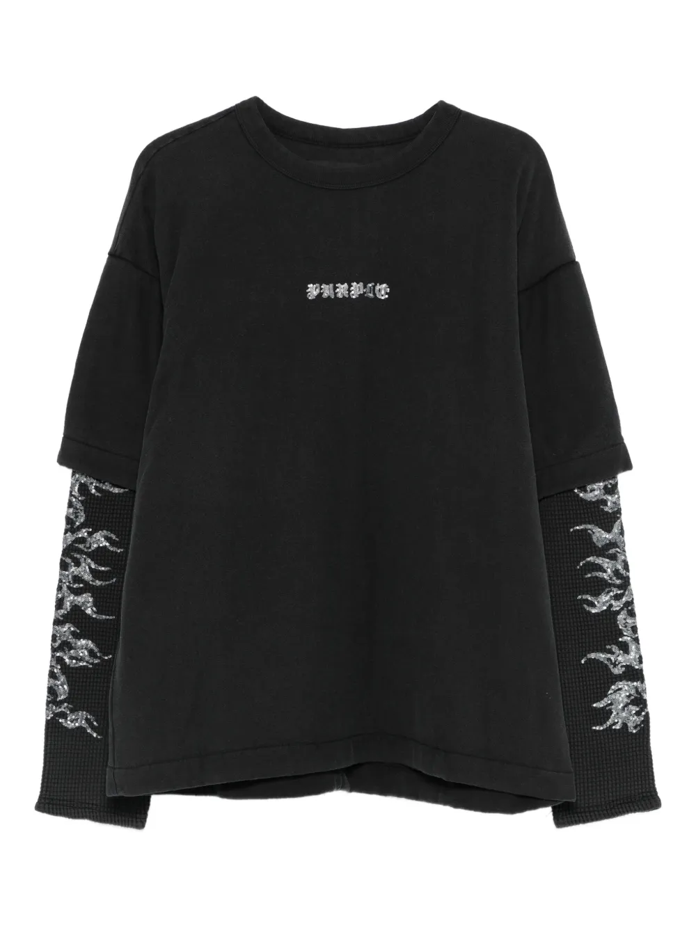 Purple Brand textured cotton T-shirt - Nero