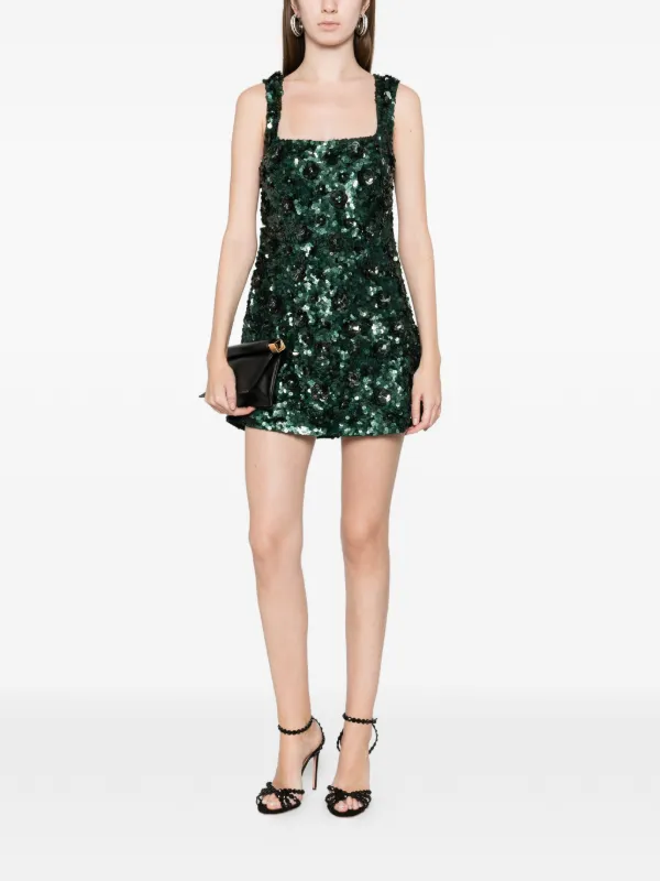 スパンコール/グリーン/ミニドレス XSサイズあり【ANGEL R/エンジェル